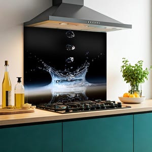 Kitchen Glass Splashback Toughened Tile Cooker Panel Any Size | Design No.2023