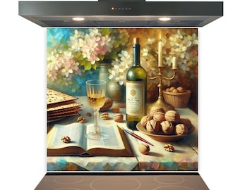 Glass Splashback for Kitchen Toughened Heat Resistant Cooker Tile - Design No.2295