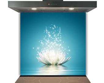 Glass Splashback for Kitchen Toughened Heat Resistant Cooker Tile - Design No.2011