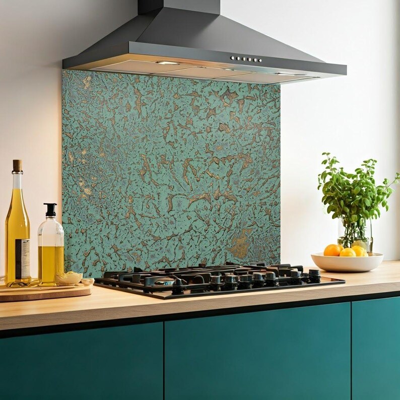 Glass Splashback for Kitchen Toughened Heat Resistant Cooker Tile ...