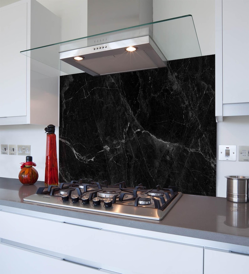 Panel de cocina de vidrio templado con revestimiento para salpicaduras, cualquier tamaño / Diseño n.° 2024 imagen 4