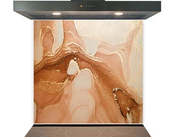 Glass Splashback for Kitchen Toughened Heat Resistant Cooker Tile - Design No.2210