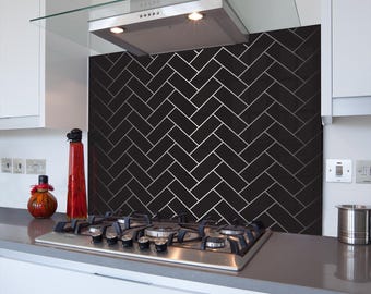 Kitchen Glass Splashback Toughened Tile Cooker Panel Any Size | Design No.2099