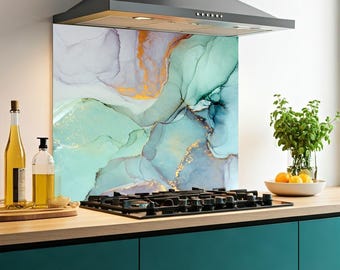 Kitchen Glass Splashback Toughened Tile Cooker Panel Any Size | Design No.2046