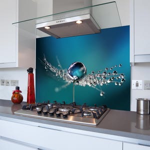 Kitchen Glass Splashback Toughened Tile Cooker Panel Any Size | Design No.2307