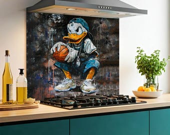 Printed Glass Kitchen Splashback | 6mm Toughened Heat Resistant Glass | Design No.2265