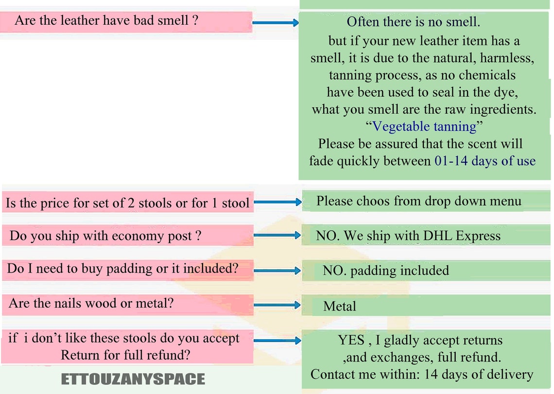 40 II 500 Lbs X X Leather Stool Hassock Ottoman Stools Etsy