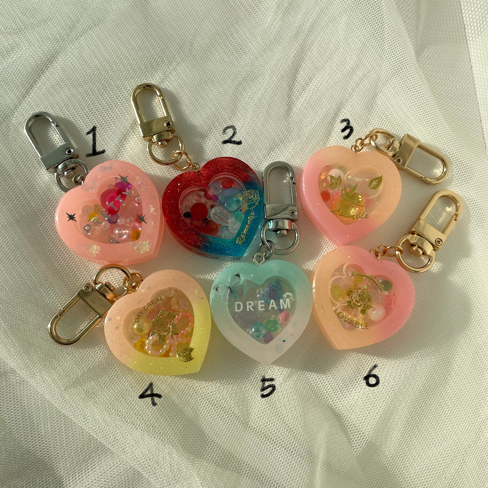 Mini Heart Shaker/resin shaker Etsy