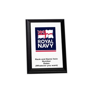 Royal Navy Personalised Wall Plaque