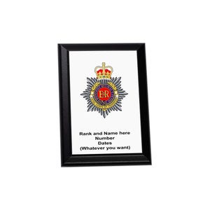 Gepersonaliseerde muurplaquette Royal Corps of Transport