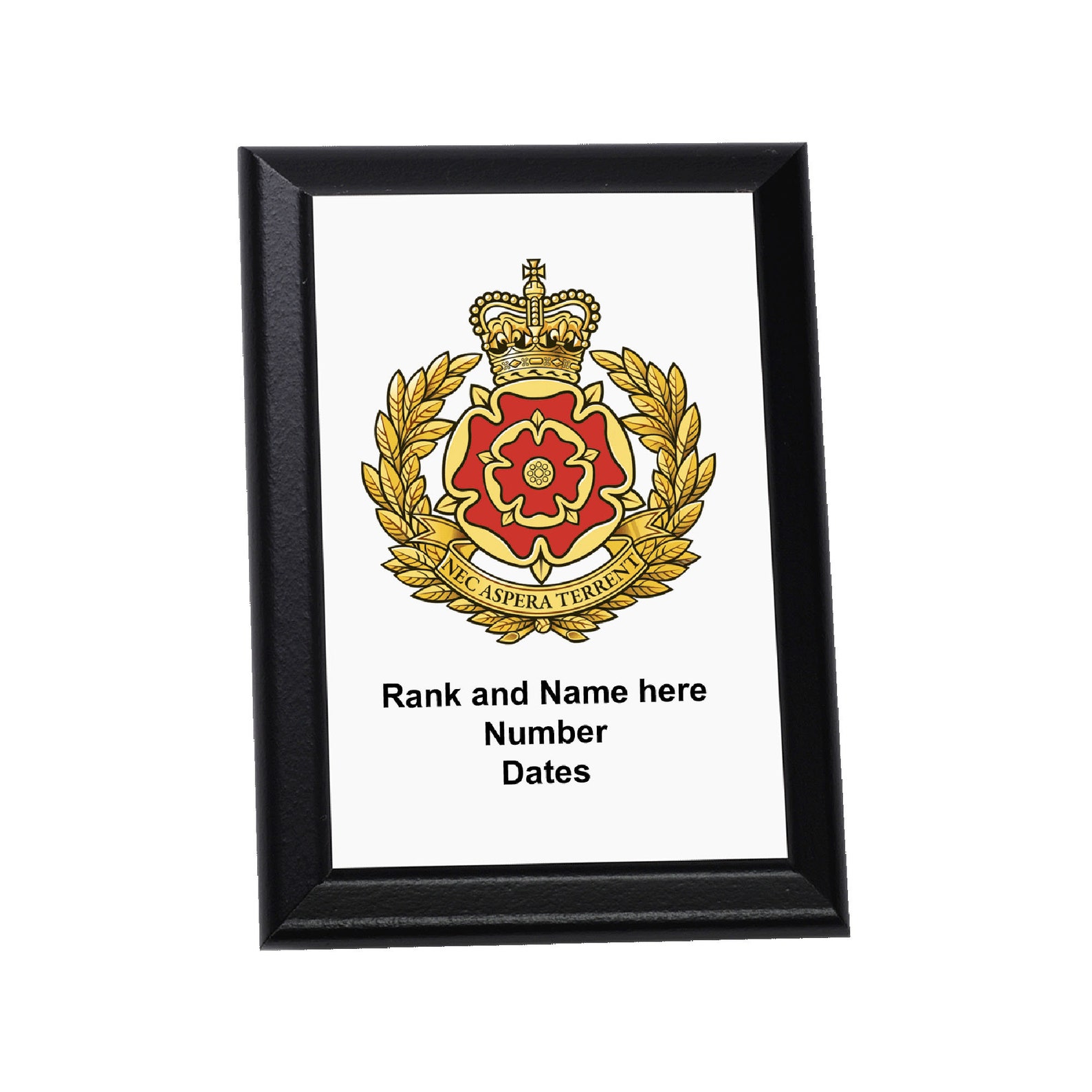 Duke of Lancaster's Regiment Personalised Wall Plaque Etsy UK