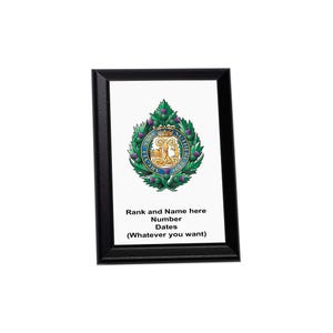 Argyll and Sutherland Highlanders Personalised Wall Plaque