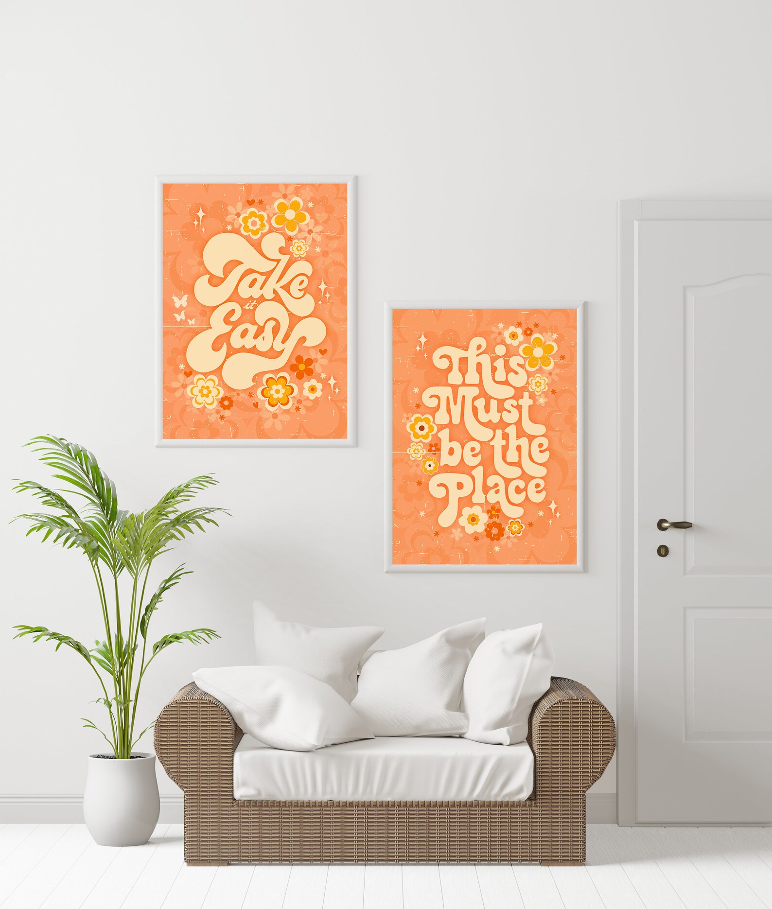 This Must Be The Place Print Set of 2 70s Wall Art 70s | Etsy