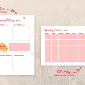 Peace of Mind Planner / Monthly Printable Pages / Filofax Inserts - Etsy UK