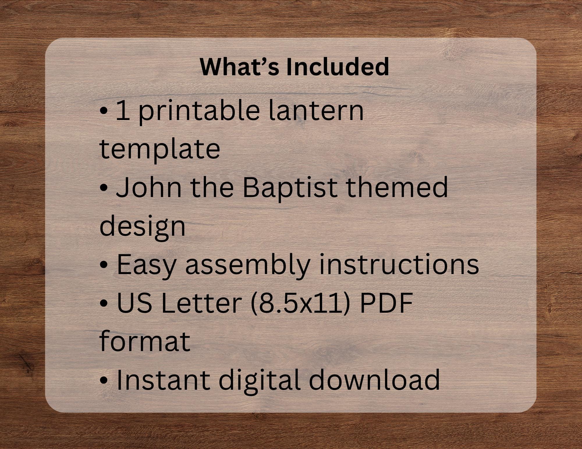 John the Baptist Craft for Kids, Bible Lantern Printable, Baptism of ...