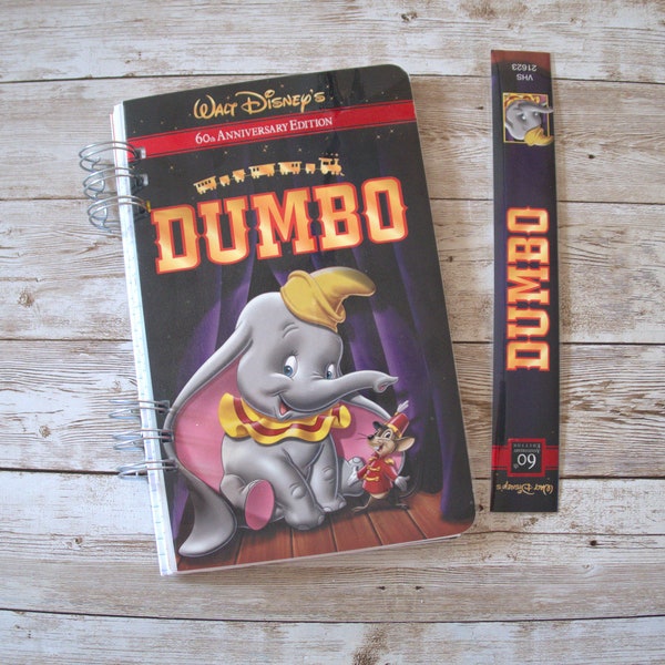 Upcycled VHS cover journal-Dumbo