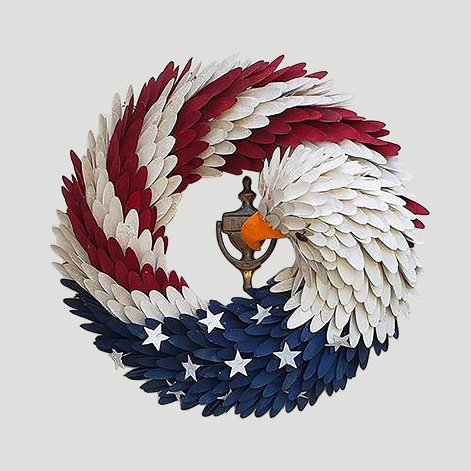 American Eagle Wreath Keep America Great Patriotic Wreath Etsy