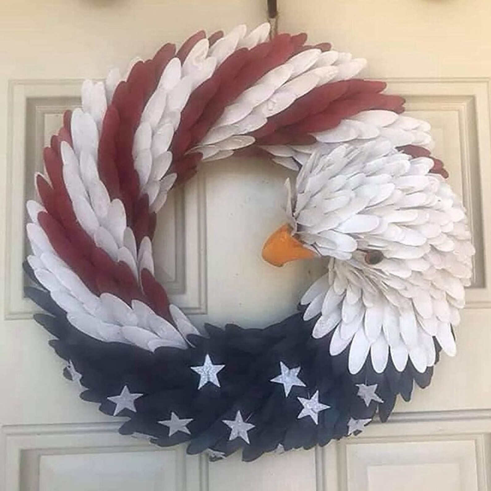 American Eagle Wreath Keep America Great Patriotic Wreath Etsy