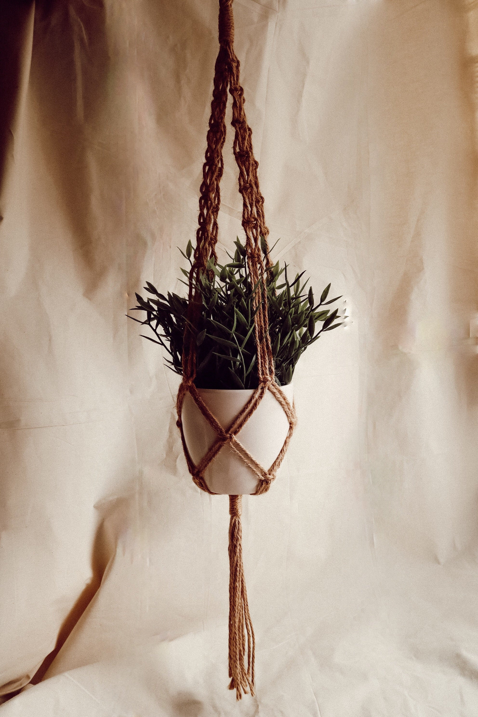 Hanging rope with flower pot / hanging rope with flower pot Etsy