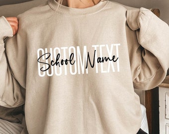 Custom School Sweatshirt, Custom Teacher Sweat, Teacher Team Sweat, Custom School Mascot Sweat, Personalized School Sweat, Custom Team Sweat