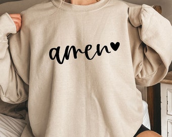 Amen Christian Sweatshirt: Unisex Faith Hoodie