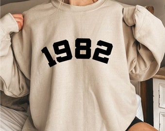 Customizable Birth Year Sweatshirt: Unisex Birthday Gift