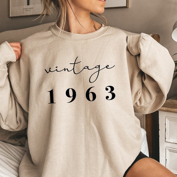 1964 Vintage Sweatshirt and Hoodie, 1964 Sweatshirt Hoodie, Vintage 1964 Sweatshirt, 60th Birthday Gift For Women, 60th Birthday Sweatshirt