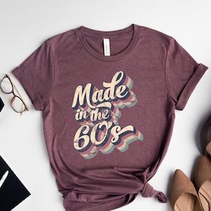 Chemise fabriquée dans les années 60 : cadeau vintage pour 60e anniversaire