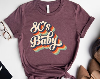 80's Baby Shirt, Vintage Shirt, Retro Shirt, 40th Birthday Shirt, Made Me Shirt, Gift For Him, Gift For Her, 1980 Birthday Party Shirt