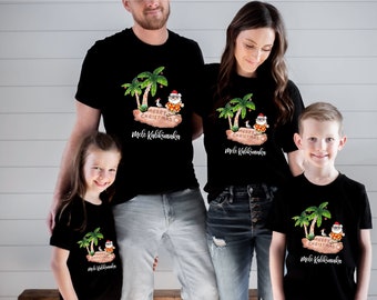 Camisa Mele Kalikimaka: Camiseta de vacaciones navideñas en la playa de Papá Noel