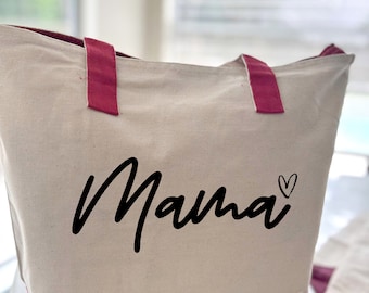 Mama Zip Tote Bag: Crochet Lover Gift