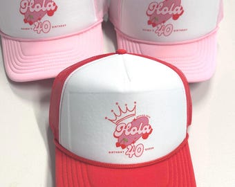 Custom logo Print Hat, Custom Foam Hat, Custom Mesh Trucker Hat,Foam Trucker Hat, logo dtf print Hat, custom logo Hat, girls club hat