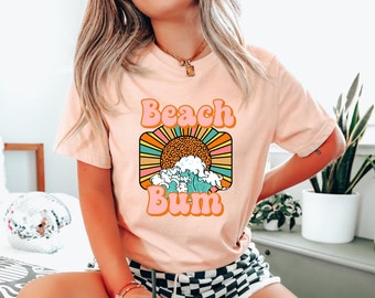 Camiseta Beach Bum: Camiseta retro de vacaciones de verano