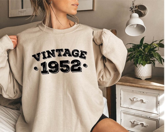 Buy Vintage 1952 Sweatshirt Birthday Crew 1952 Sweatshirt Vintage Birthday Crew 1952 Sweat Vintage Birthday Party Sweatshirt 71st Birthday Online in India Etsy