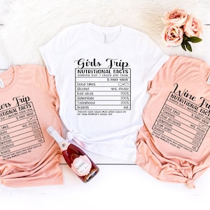 Girls Trip Nutritional Facts , Sisters Trip, Bestie Trip, Road Trip, Wine Trip, Custom Nutrition Fact ,girls weekend .girls vacation