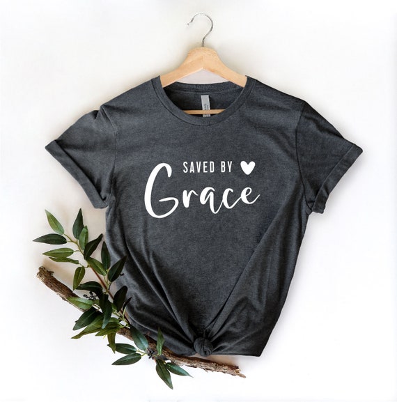 Saved by Grace Shirt: Christian Women's Boho Tee