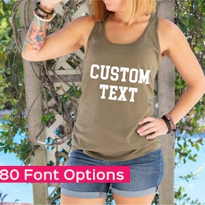 Custom Logo Racerback Tank Top: Personalized Women&#39;s Tank