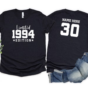 Limited Edition Birthday 1994 Shirt, Custom Name Celebration Gift Men, 30th Birthday Gift For Men, Personalized 30th birthday party shirt