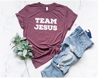 Team Jesus Shirt: Christian T-Shirt, Religious Clothing