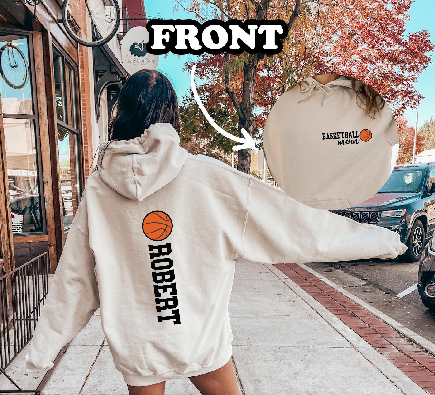 Basketball Mama Cute Womens Trendy Mom Sweatshirt Images Custom