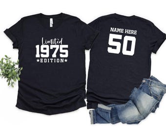 Personalized 50th Birthday Shirt: Limited Edition 1976 Celebration