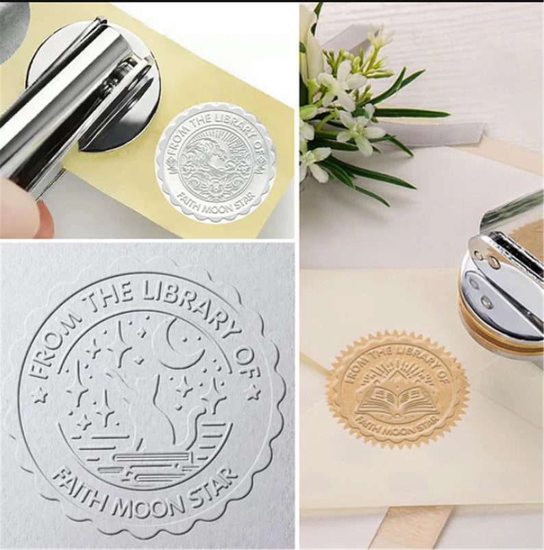 Book Embosser Personalized, From the Library of Book Embosser, Library