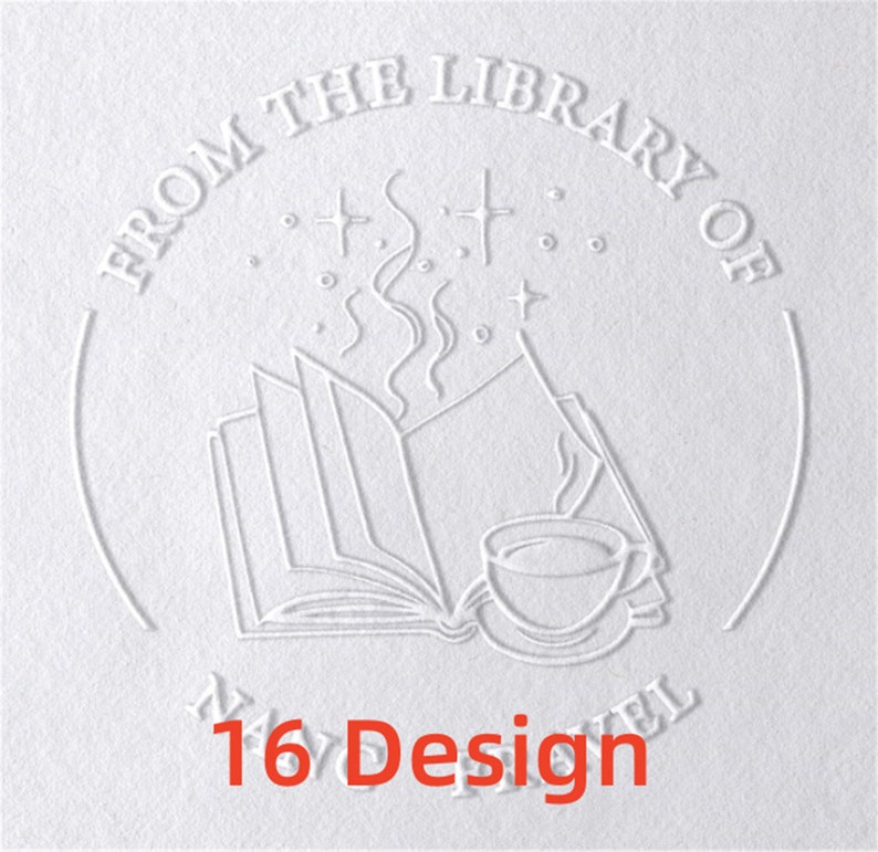 Book Embosser Personalized, From the Library of Book Embosser, Library Embosser, Ex Libris Book