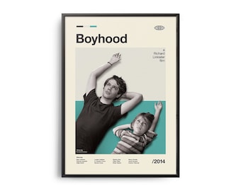 VINTAGE INSPIRED Movie Print, Retro Movie Poster, Midcentury Modern, Retro TV Show Poster, Minimal Movie Art, Best Movies of All Time, Art