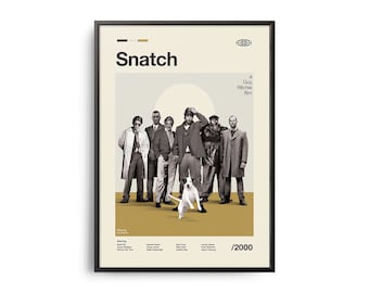 VINTAGE INSPIRED Movie Print, Retro Movie Poster, Midcentury Modern, Retro TV Show Poster, Minimal Movie Art, Best Movies of All Time, Art