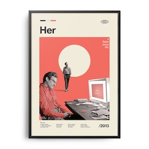 VINTAGE INSPIRED Movie Print, Retro Movie Poster, Midcentury Modern, Retro TV Show Poster, Minimal Movie Art, Best Movies of All Time, Art