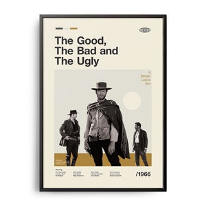 VINTAGE INSPIRED Movie Print, Retro Movie Poster, Midcentury Modern, Retro TV Show Poster, Minimal Movie Art, Best Movies of All Time, Art