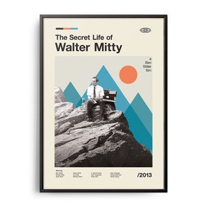 VINTAGE INSPIRED Movie Print, Retro Movie Poster, Midcentury Modern, Retro TV Show Poster, Minimal Movie Art, Best Movies of All Time, Art