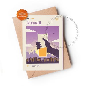 Carte de voeux pour cocktail par avion, Carte de recette de cocktail, Guide des cocktails, Carte vierge A5, Cocktails classiques, Carte-cadeau cocktail, Carte d'anniversaire