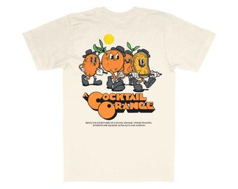 A COCKTAIL ORANGE T-Shirt – Fun Movie Parody Tee – 100% Organic Cotton – Gift for Movie Buffs, Film Fans & Pop Culture Lovers
